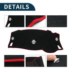 Dashboard Dash Cover Mat for Nissan Elgrand E52 (2010–2024) Black Red Set