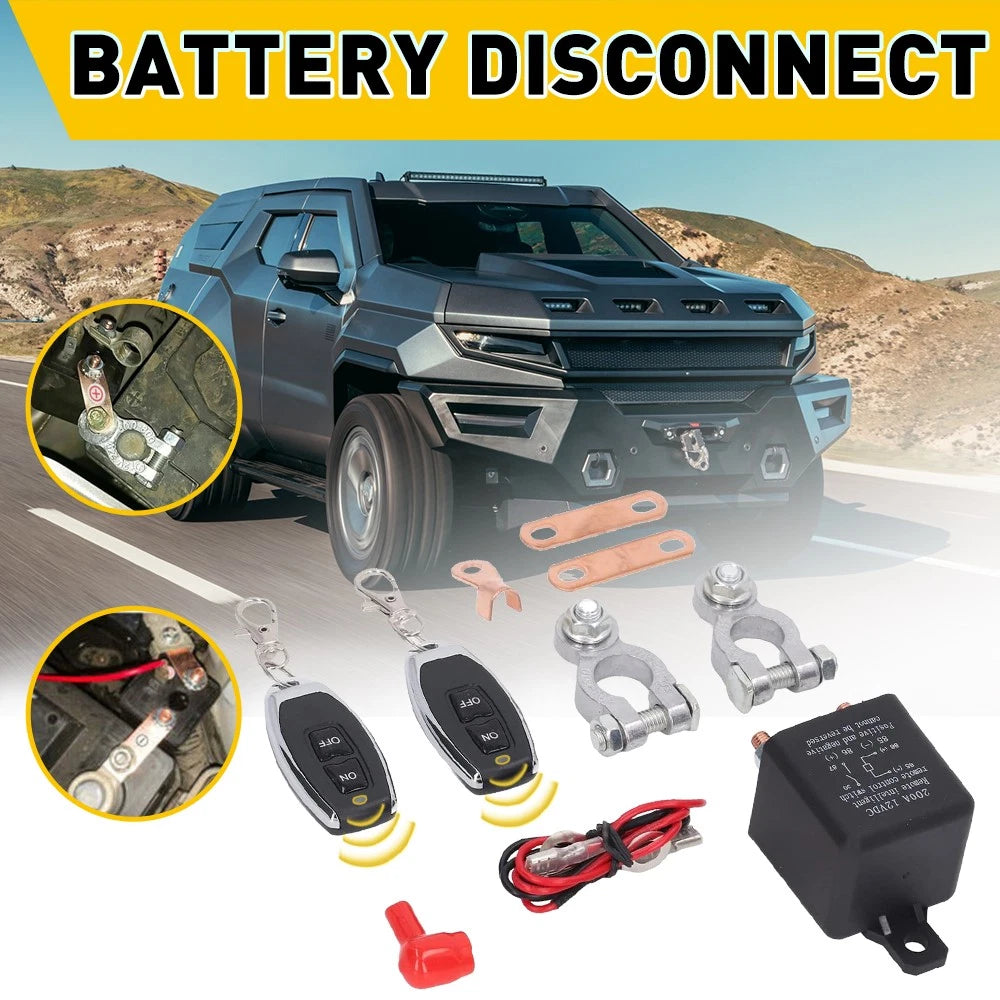 3X Wireless Car Battery Isolator 12V 200A Remote Control