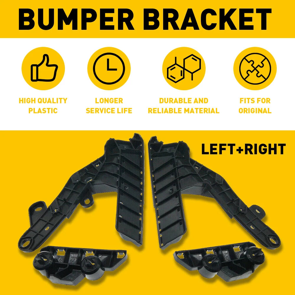 Set of 4 Front Bumper Cover Support Mounting Brackets for Nissan Altima (2013–2015)
