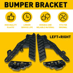 Set of 4 Front Bumper Cover Support Mounting Brackets for Nissan Altima (2013–2015)