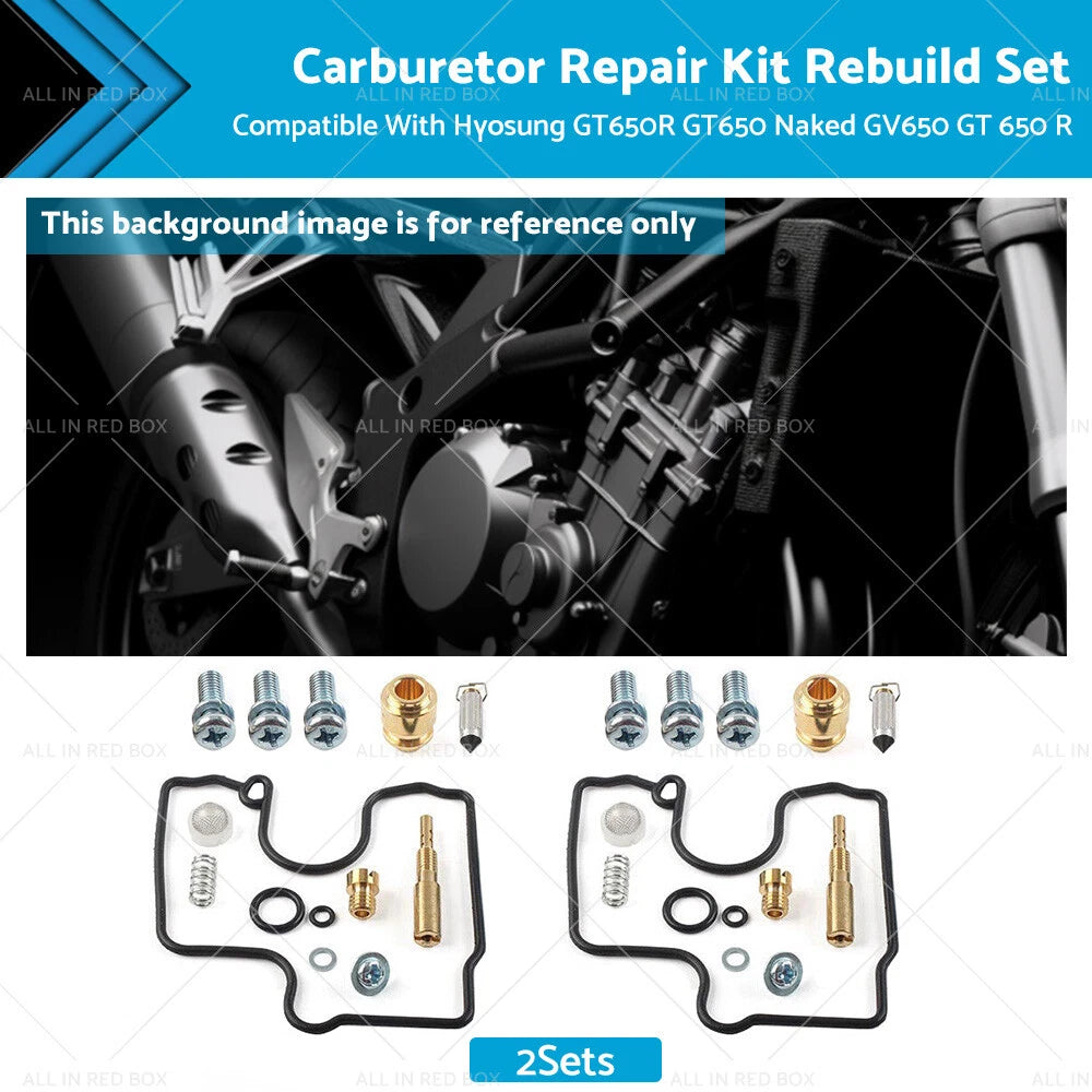 Carburetor Repair Kit for Hyosung GT650R GT650 Naked GV650 (All Years)
