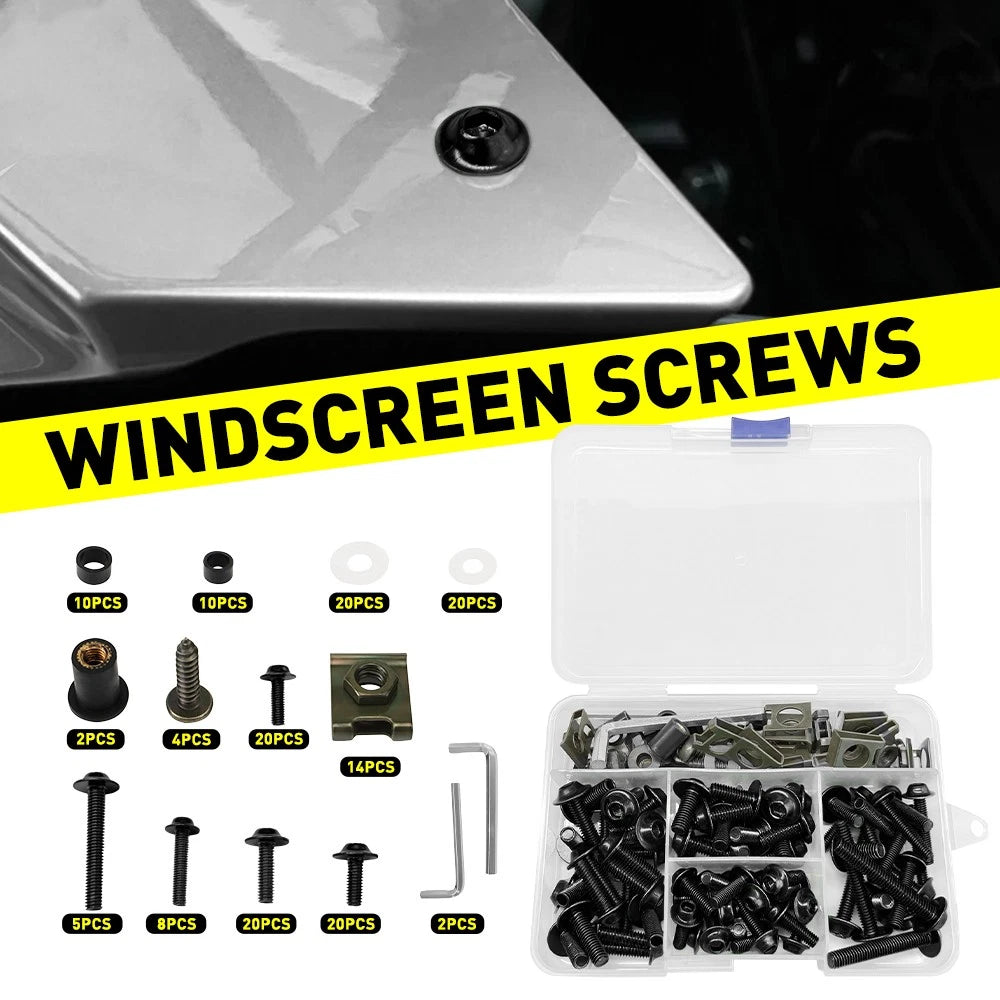 155pcs Aluminum Fairing Bolts Kit for Suzuki GSXR600/750/1000 (2001–2023)