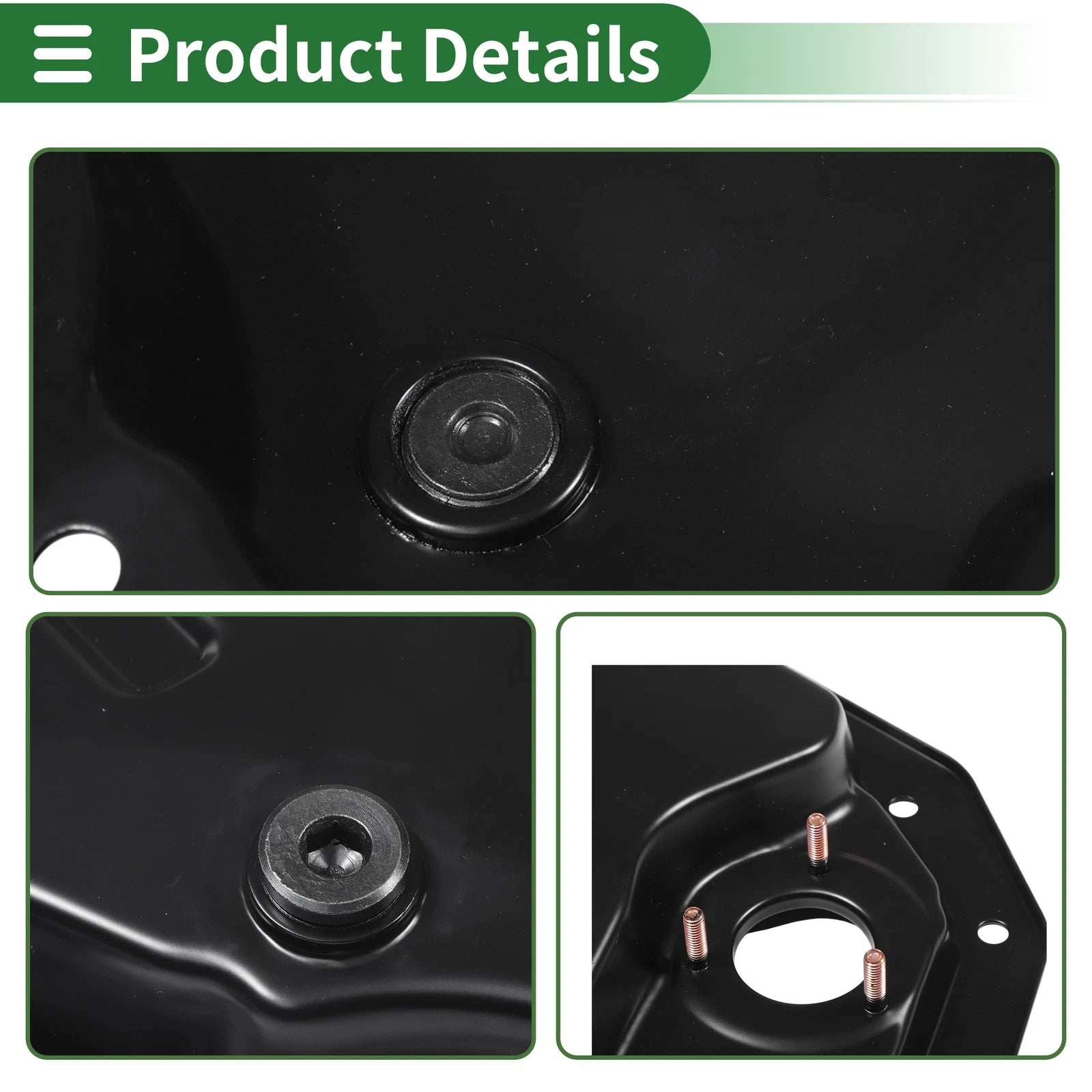1 Pc Engine Oil Pan No.11137574532 for BMW 550i F11 (2010–2013) Iron Black
