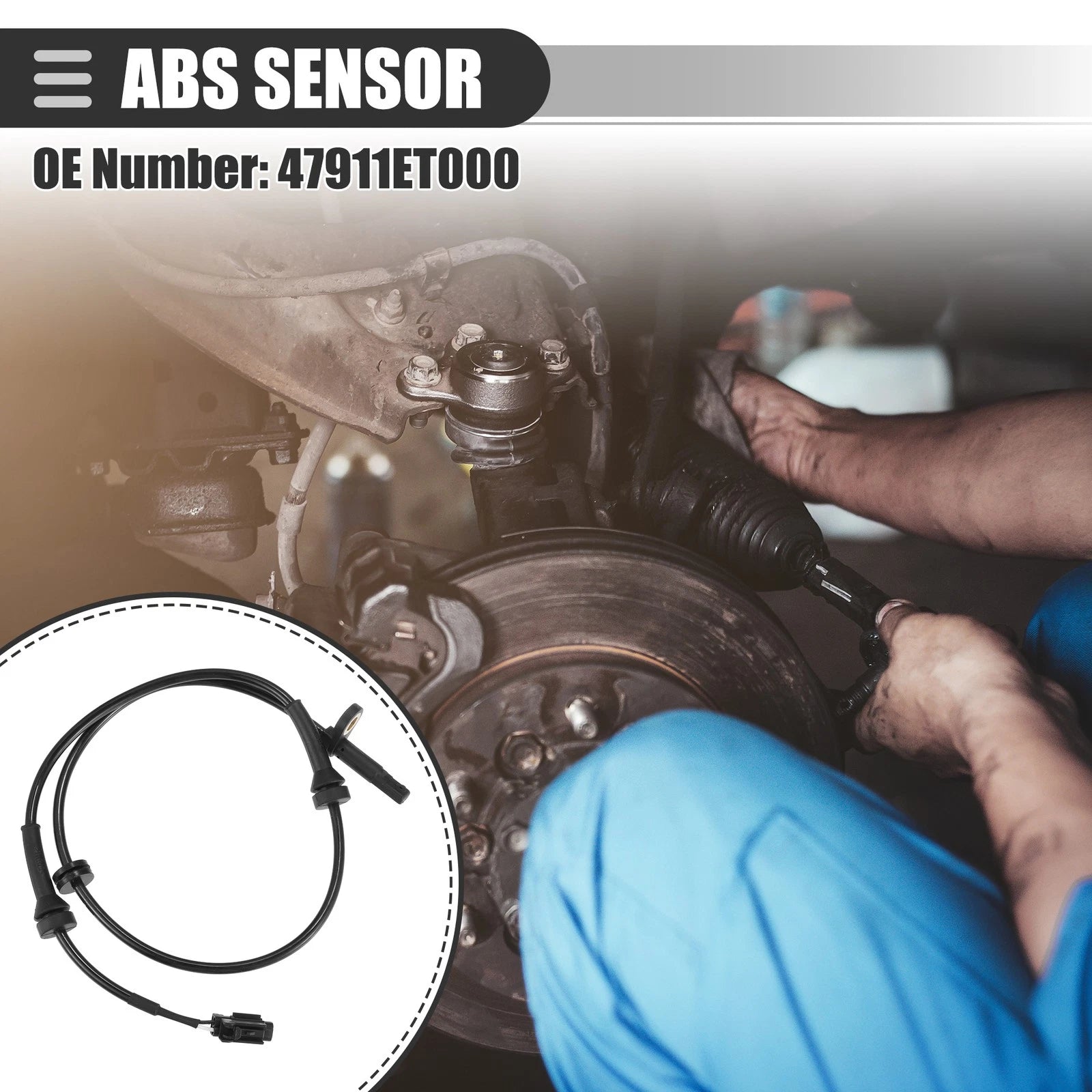 Front Left ABS Wheel Speed Sensor for Nissan Sentra (2007–2012) No. 47911ET000