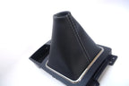 Shift Boot for Mitsubishi Lancer (2008–2016) - PVC Leather, Gray Stitch
