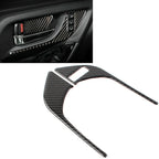 2 Pcs Carbon Fiber Inner Front Door Handle Trim for Subaru Forester (2013–2018)