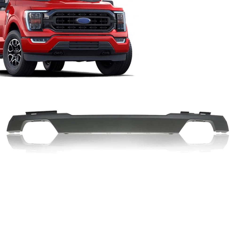 Matte Black Front Bumper Molding Trim for Ford F150 (2021–2023)