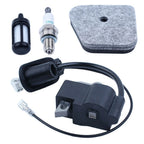 Ignition Coil, Fuel Filter, Air Filter Kit for MC 4180 B (FC90, FS130R, KM110R)