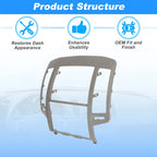 Center Dash Radio Bezel Storage Cubby Vents Frame for Nissan Altima (2005–2006)