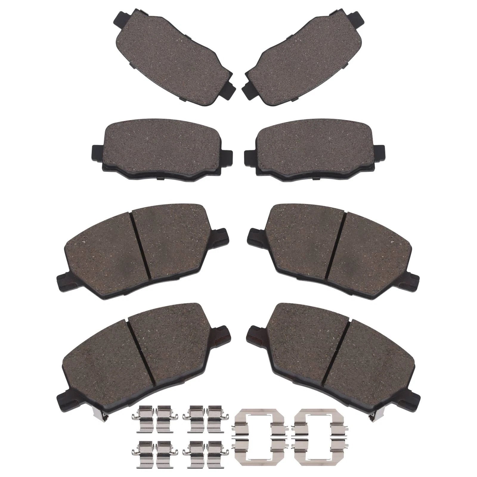 Set of 8 Ceramic Brake Pads for Jeep Renegade Fiat 500X (2016–2021)