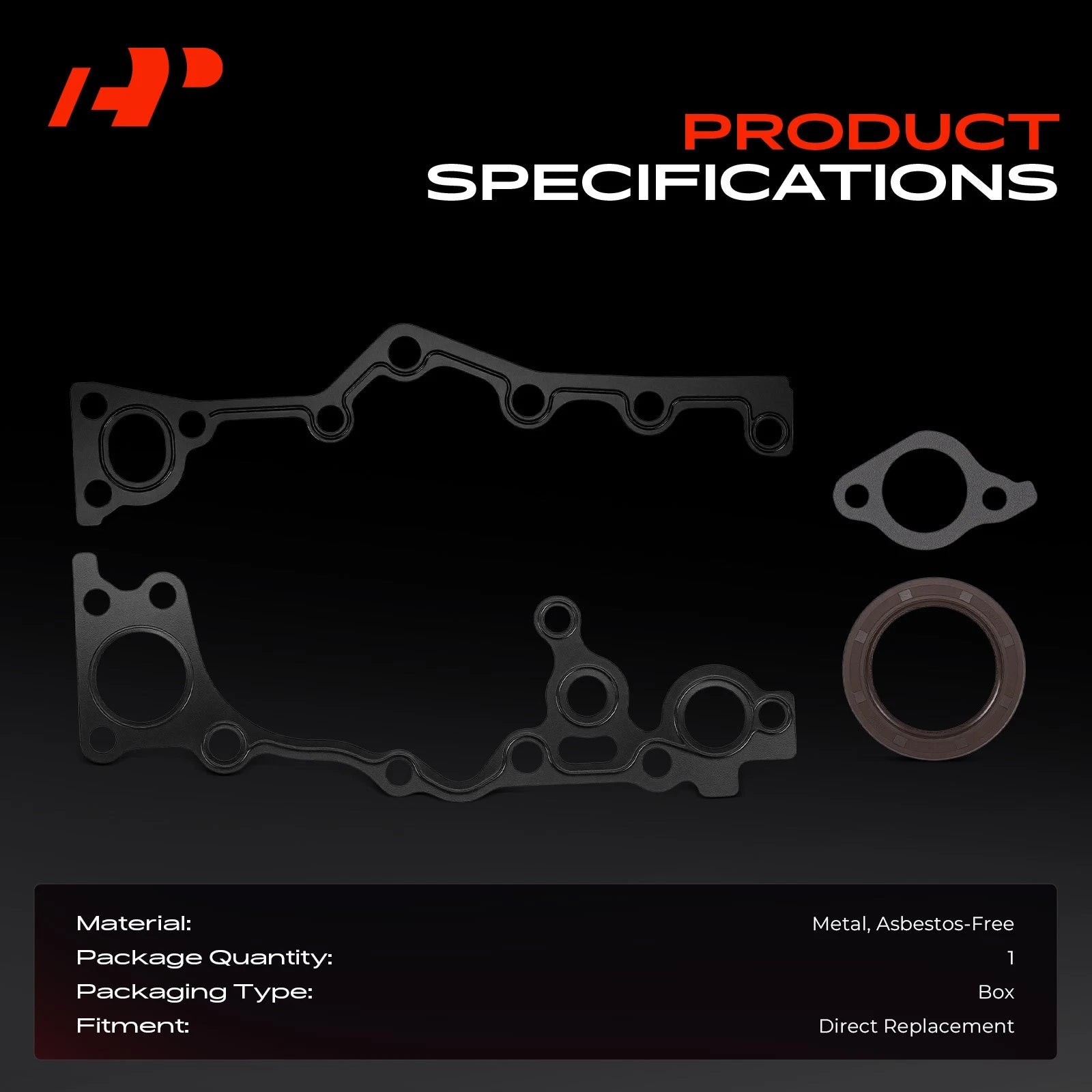 Engine Timing Cover Gasket Set for Toyota Tacoma (1995-2004)