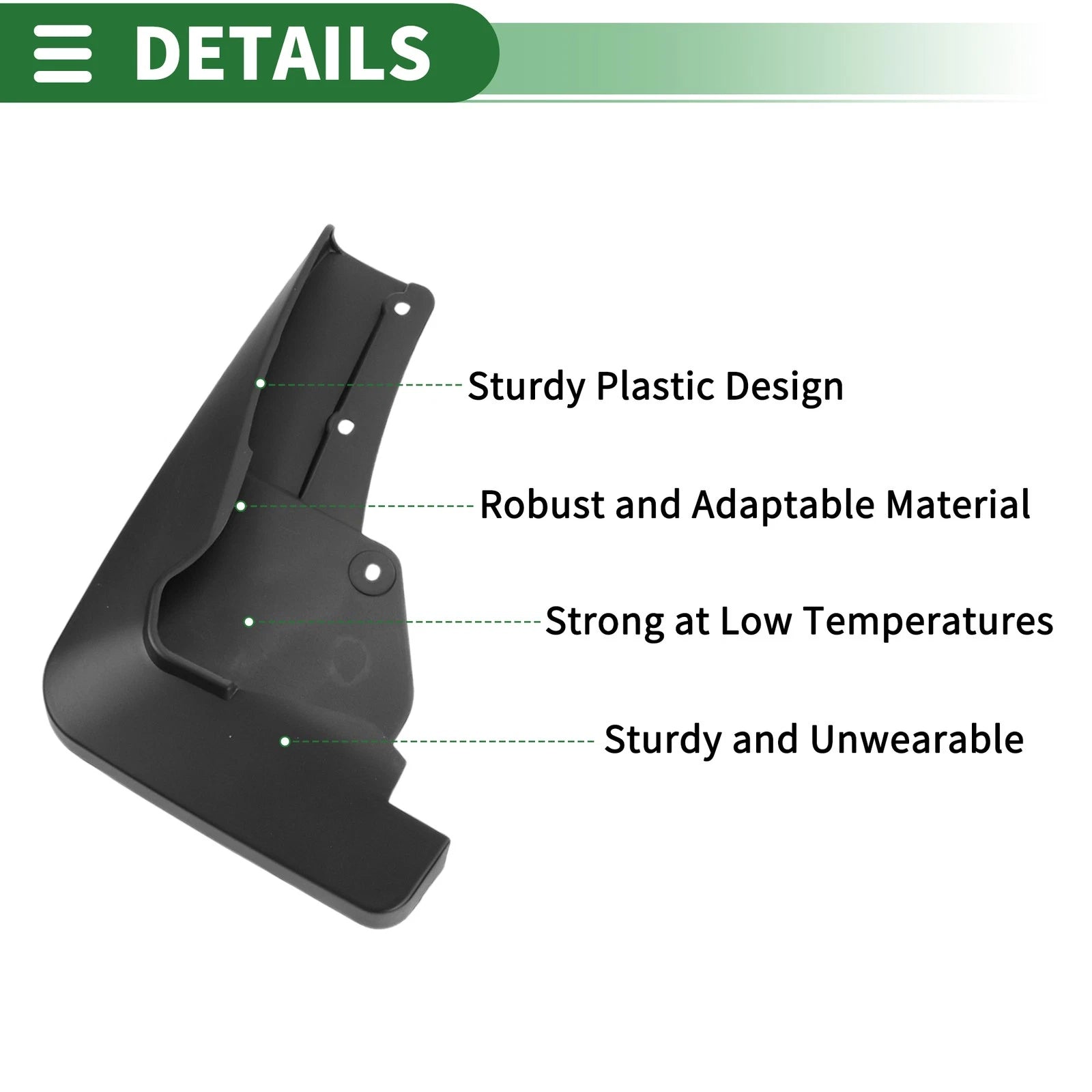Set of 4 Mud Flaps Splash Guards for Mitsubishi ASX (2010–2023)