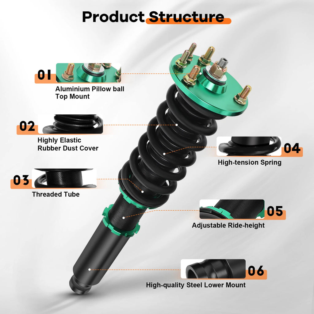 Coilovers for Honda Accord (2003-2007) Adjustable Height