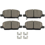 Set of 4 Front Rear Ceramic Brake Pads for Buick Encore, Chevrolet Trax (2018–2022)