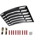 Rear Window Louver Cover for Chevrolet Camaro (2016–2024) Matte Black Plastic