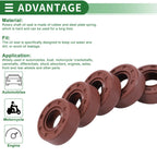 Set of 5 Oil Seal 10x22x8mm for Rotary Shaft (Fluorine Rubber)
