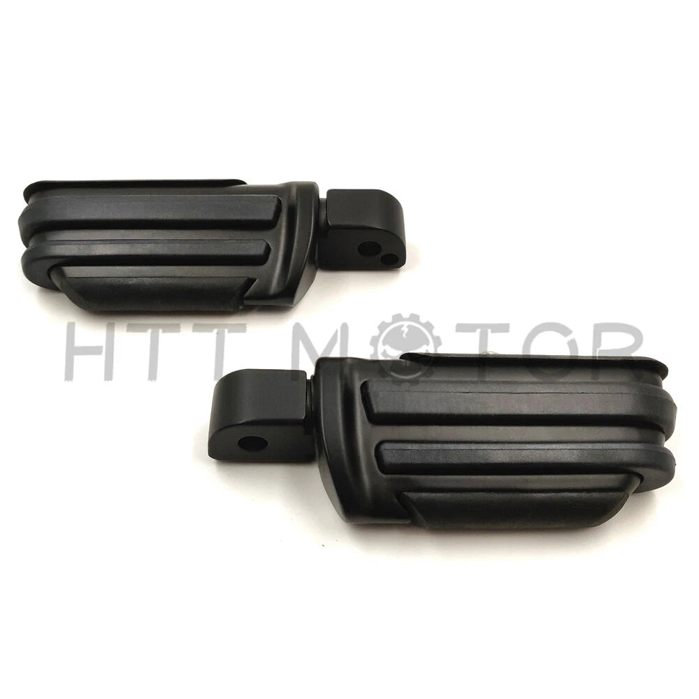 Black Rubber Pilot Footpeg for Harley Davidson Softail Fat Boy FLFB (2018–2023)