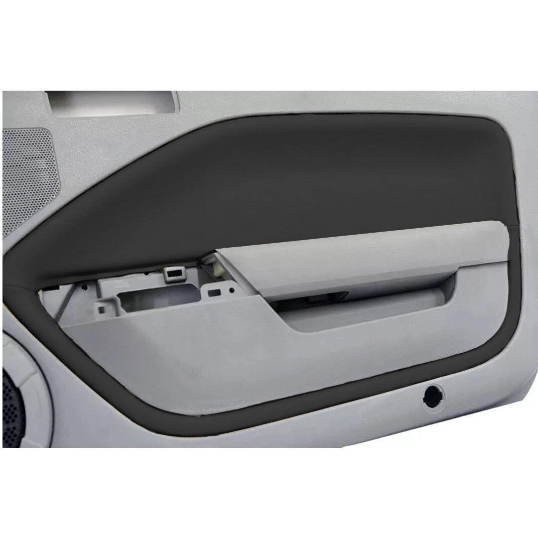 Door Panel Insert Cards for Ford Mustang (2005–2009) Black Leather Synthetic