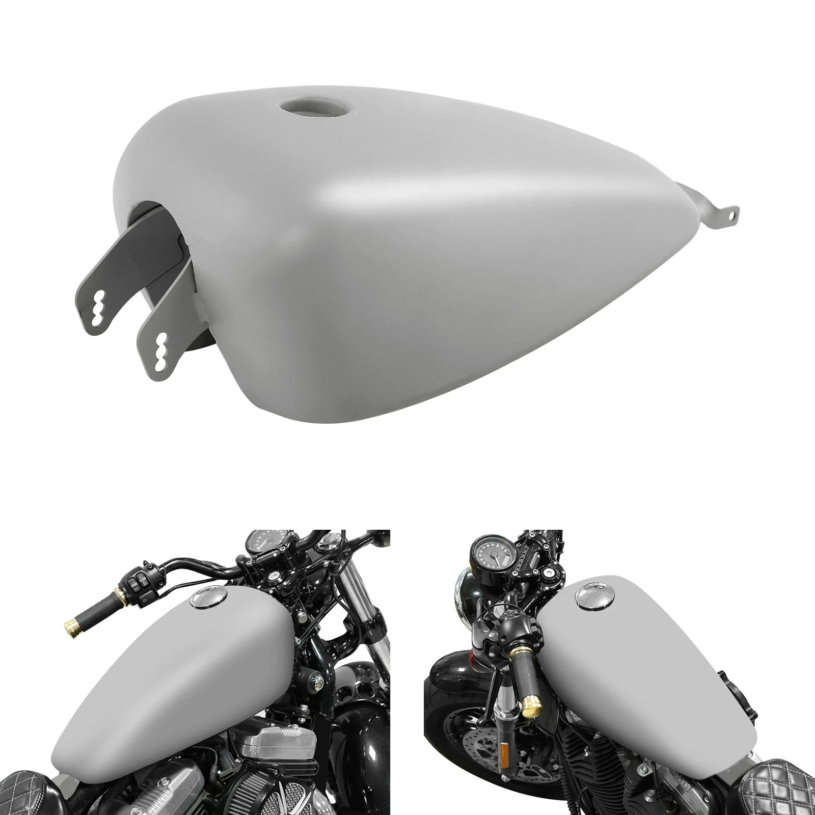 2.6Gal Gas Fuel Tank for Harley Sportster XL883 1200 (2004–2006)