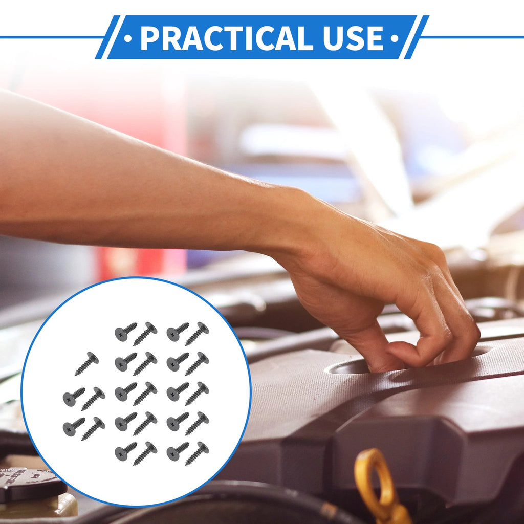 25 Pcs Fender Liner Splash Shield Bumper Cover Screw for Honda Accord 