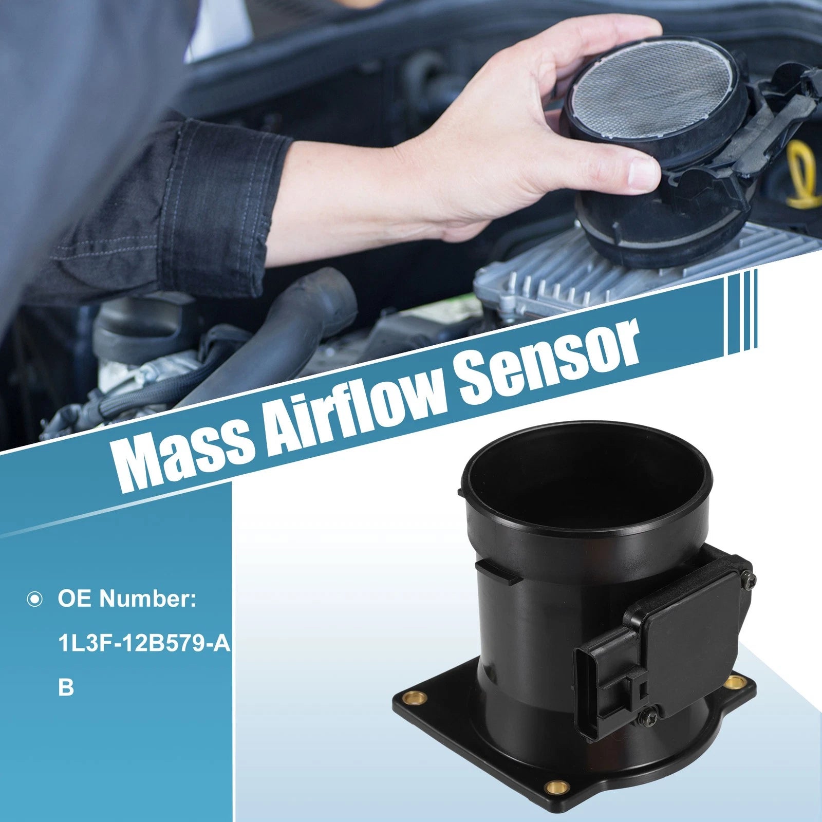 Mass Air Flow Sensor for Ford Mustang (2002–2004) No. 1L3F-12B579-AB