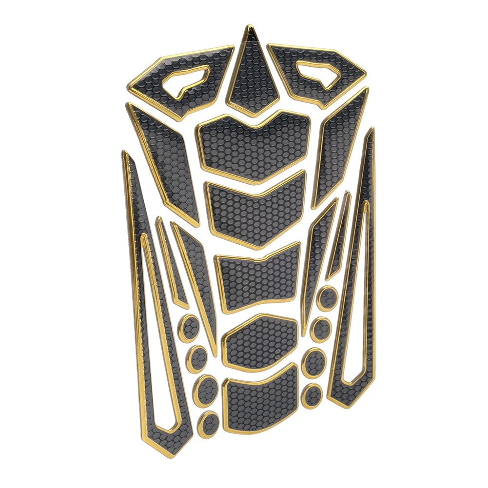 Motorcycle Oil Fuel Tank Pad Cover Guard Protector Decal Sticker Gold for