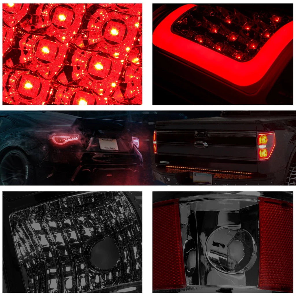 3D LED Bar Tail Light for Chevy Silverado (2003–2007) - Red, Smoked