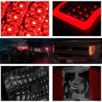 3D LED Bar Tail Light for Chevy Silverado (2003–2007) - Red, Smoked