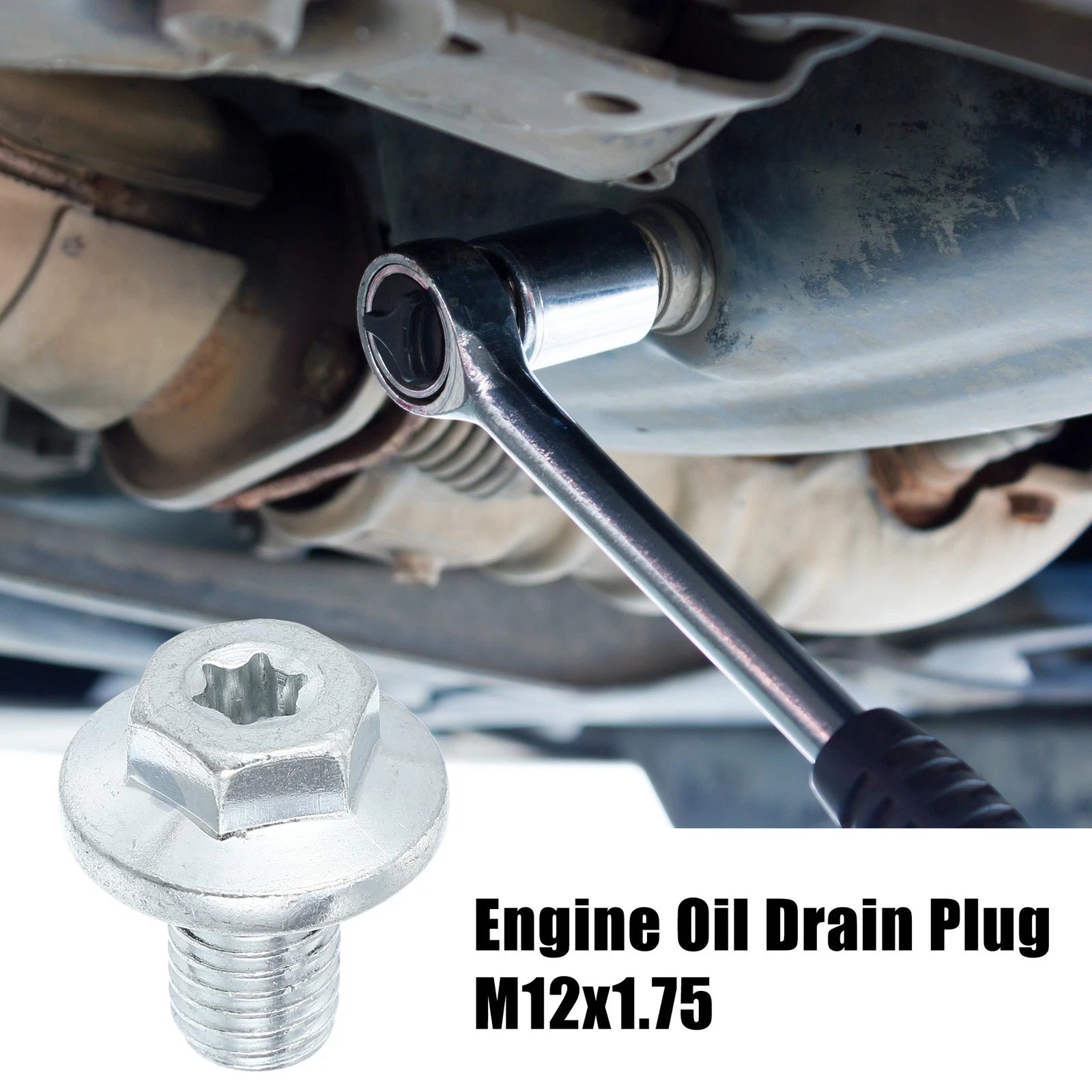 Set of 4 M12x1.75 Engine Oil Drain Plug Screws for Chevrolet Malibu 