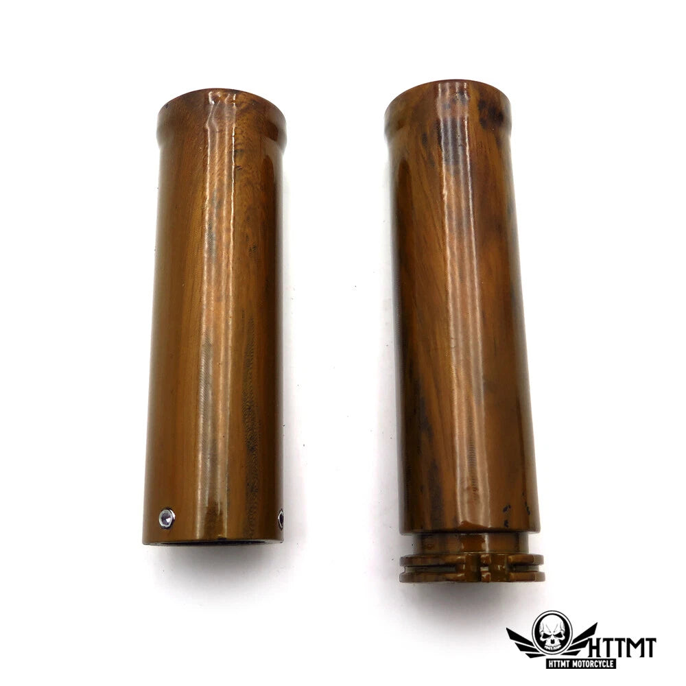 1" Wood Brown Hand Grip for Honda Shadow VT/XVS 400/600/750/1100/1300