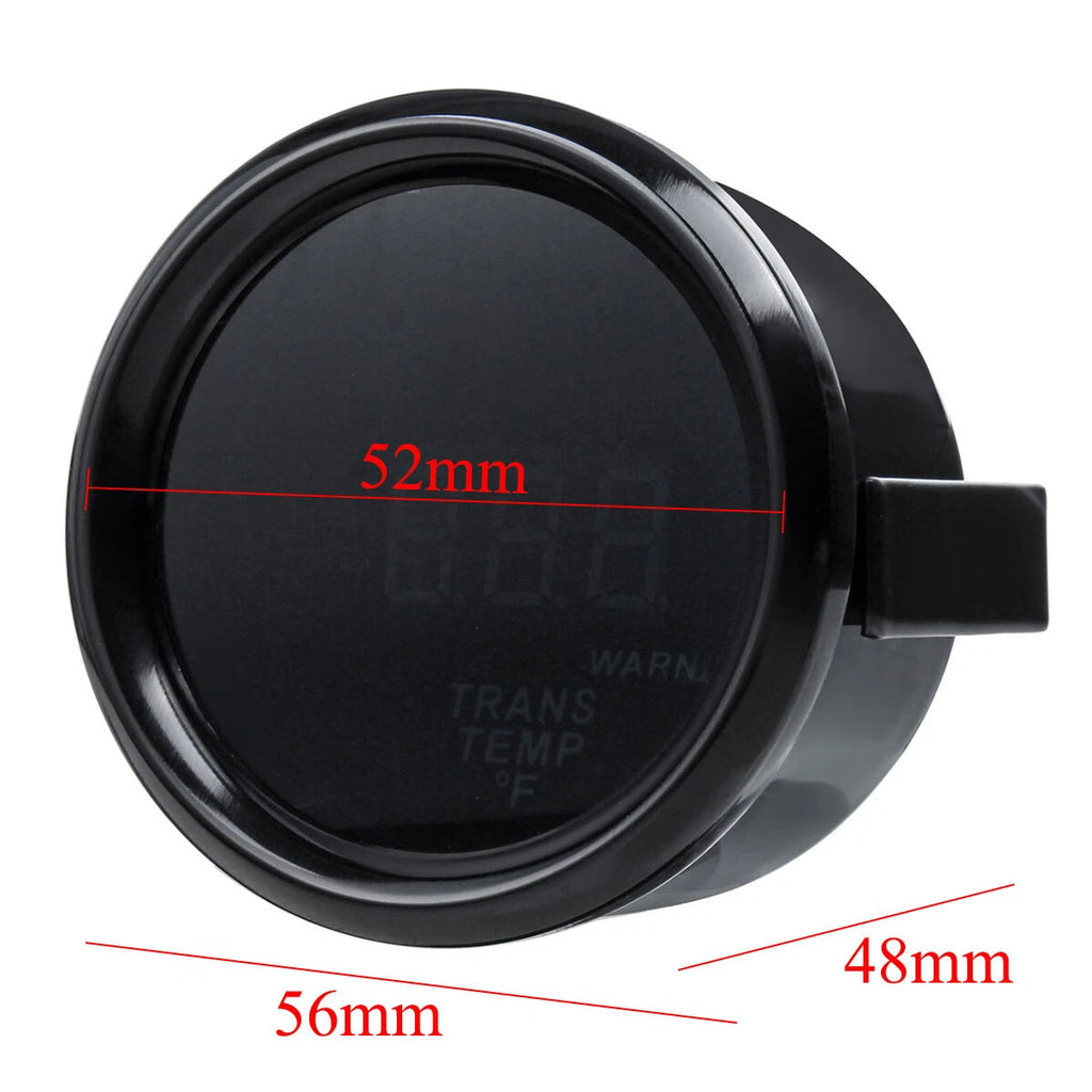 Digital LED Transmission Temperature Gauge for Universal Vehicles (2")