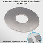 Set of 4 Stainless Steel Decorative Pipe Trim Kit for Bathroom Shower