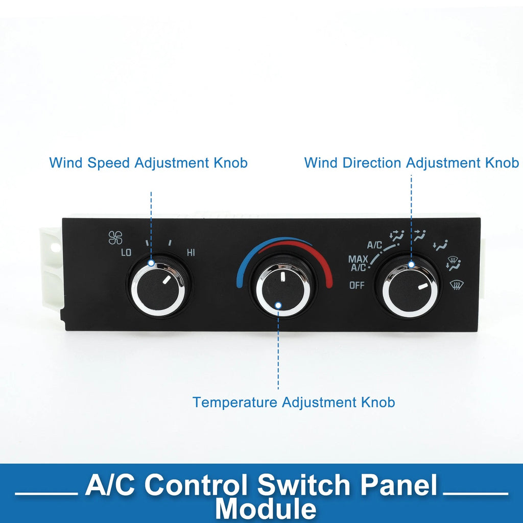 HVAC A/C Heater Climate Control Panel for Chevrolet Express 1500 2500 3500 4500 (2003–2021)
