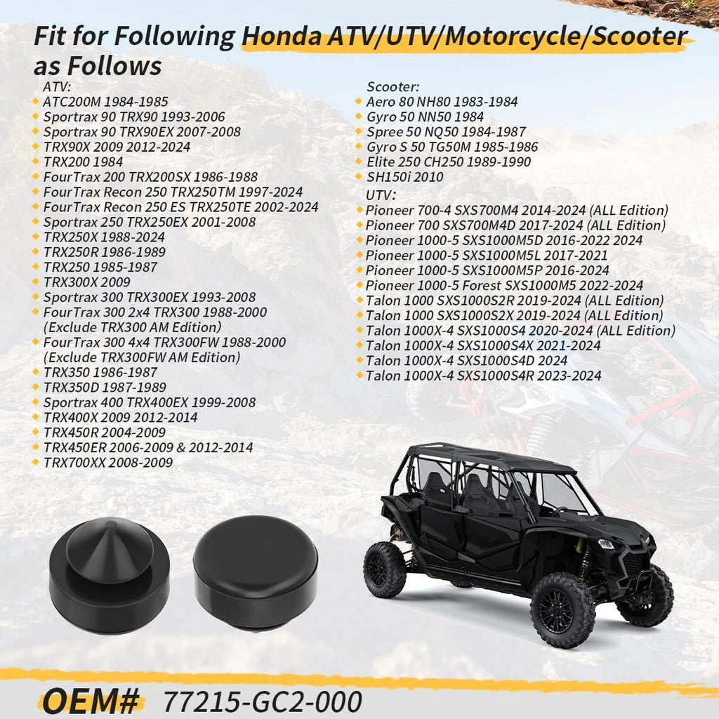 2 Seat Stopper Rubber Cushion for Honda ATV UTV Motorcycle Scooter (77215-GC2-000)
