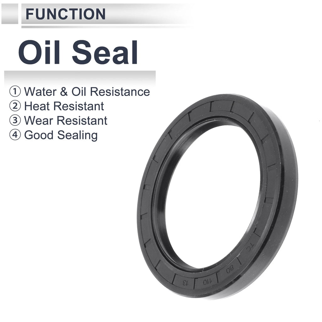 Set of 5 Oil Seal Rotary Shaft Seal for Various Models (80x110x13mm)