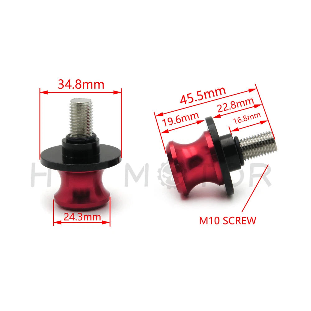 10mm Swingarm Sliders Spools for KTM 1190, 1190R, RC8, 690 Duke, SM, SMC, 950, 990