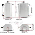 2L Aluminum Coolant Overflow Tank for Universal Fit