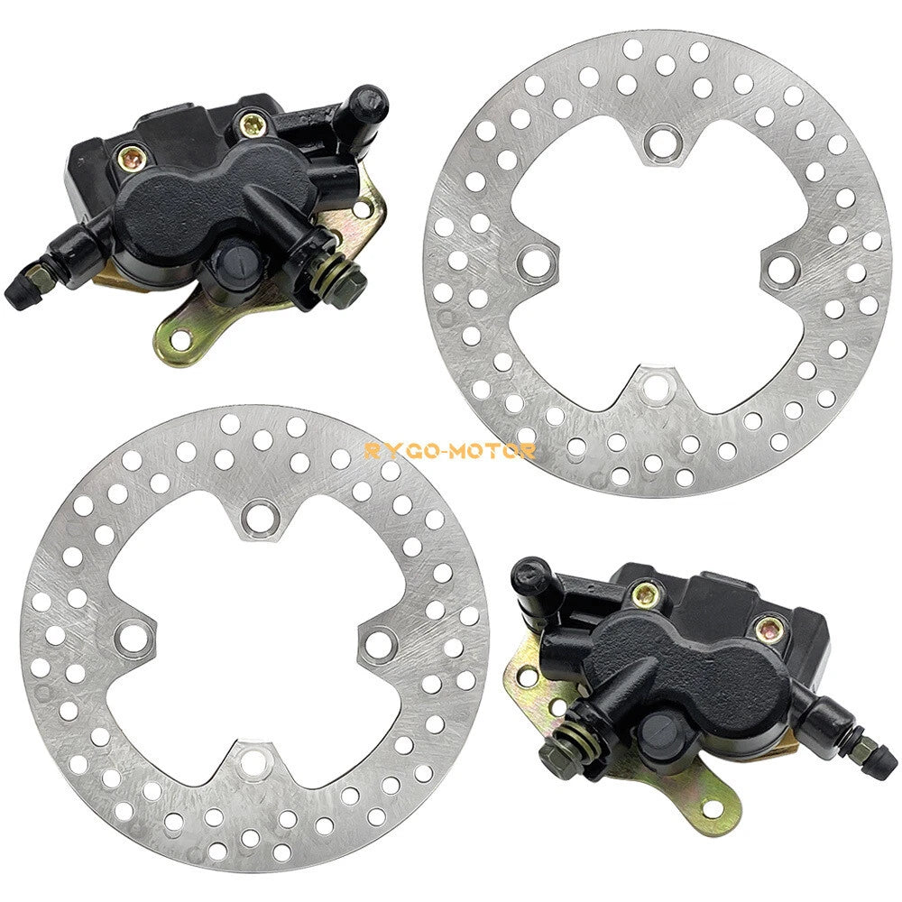 Front Brake Calipers & Rotor Disc for Kawasaki Brute Force 650 750 (2003–2023)
