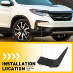 Front Driver Side Upper Bumper Cover Molding for Honda Pilot (2019–2022)