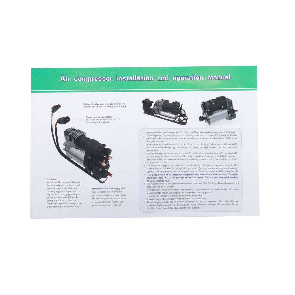 Air Suspension Compressor Pump for Volkswagen Touareg (2011–2018)