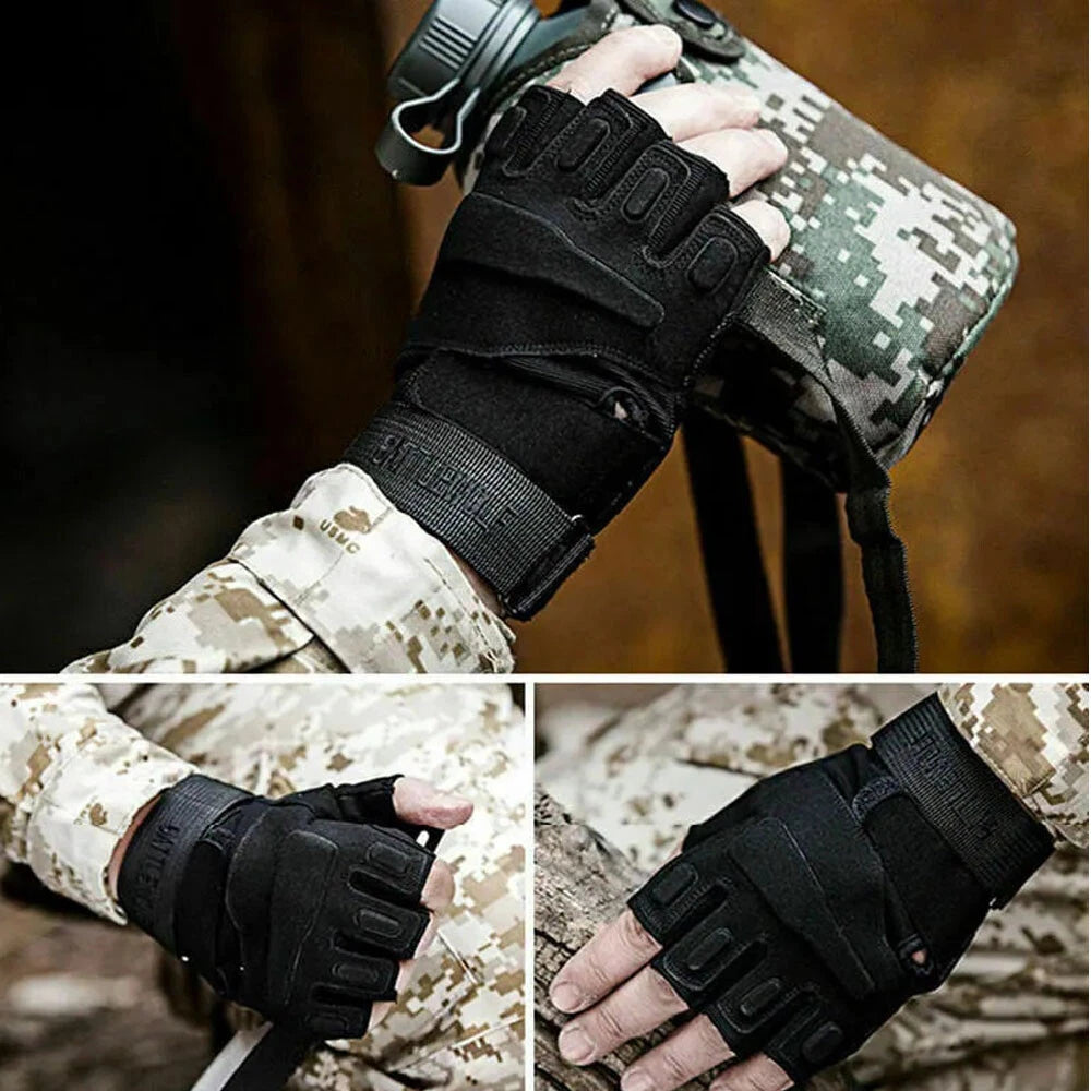 Fingerless Gloves for Cycling Motorcycle Camping (Outdoor Use)