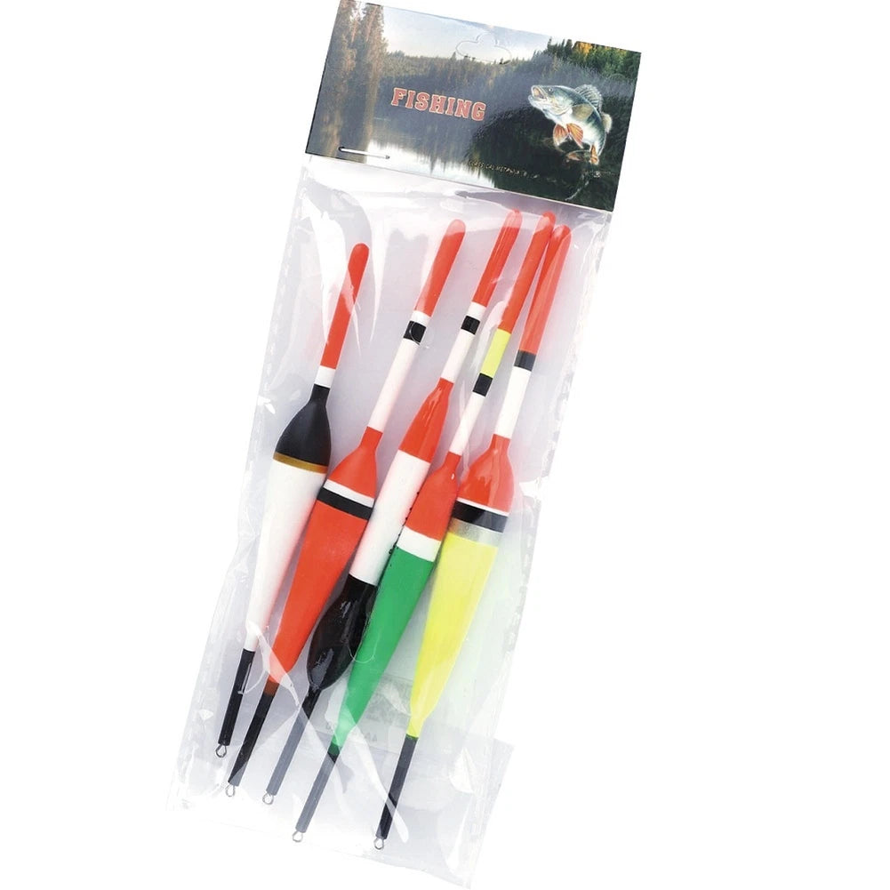 Set of 5 Paulownia Wood Fishing Floats 15g 20g for Sea Fishing