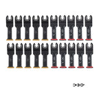 20 PCS Titanium Curved Oscillating Saw Blades for Multitools
