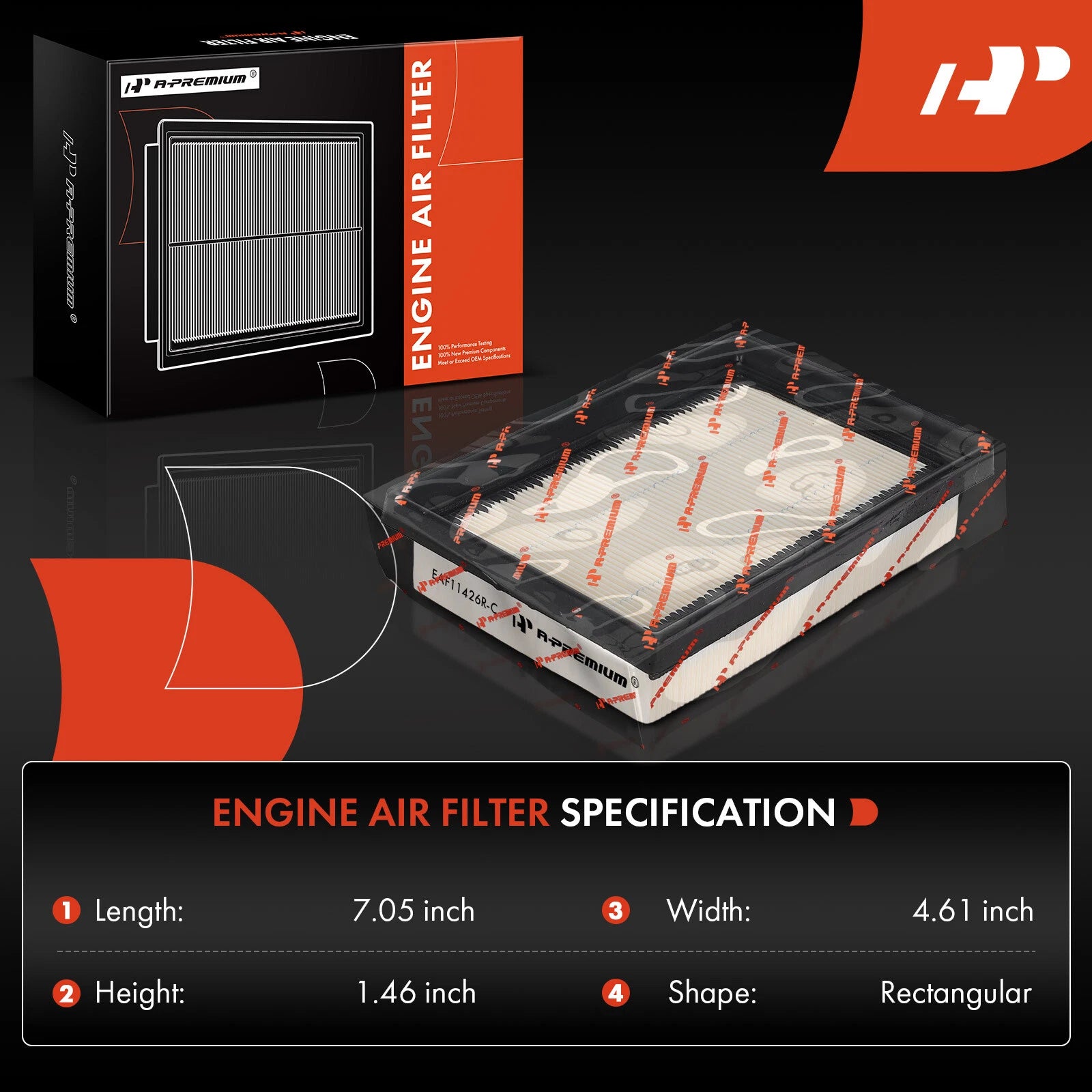 Air Cleaner Filter Box with Air Filter for Toyota Prius (2016-2018)