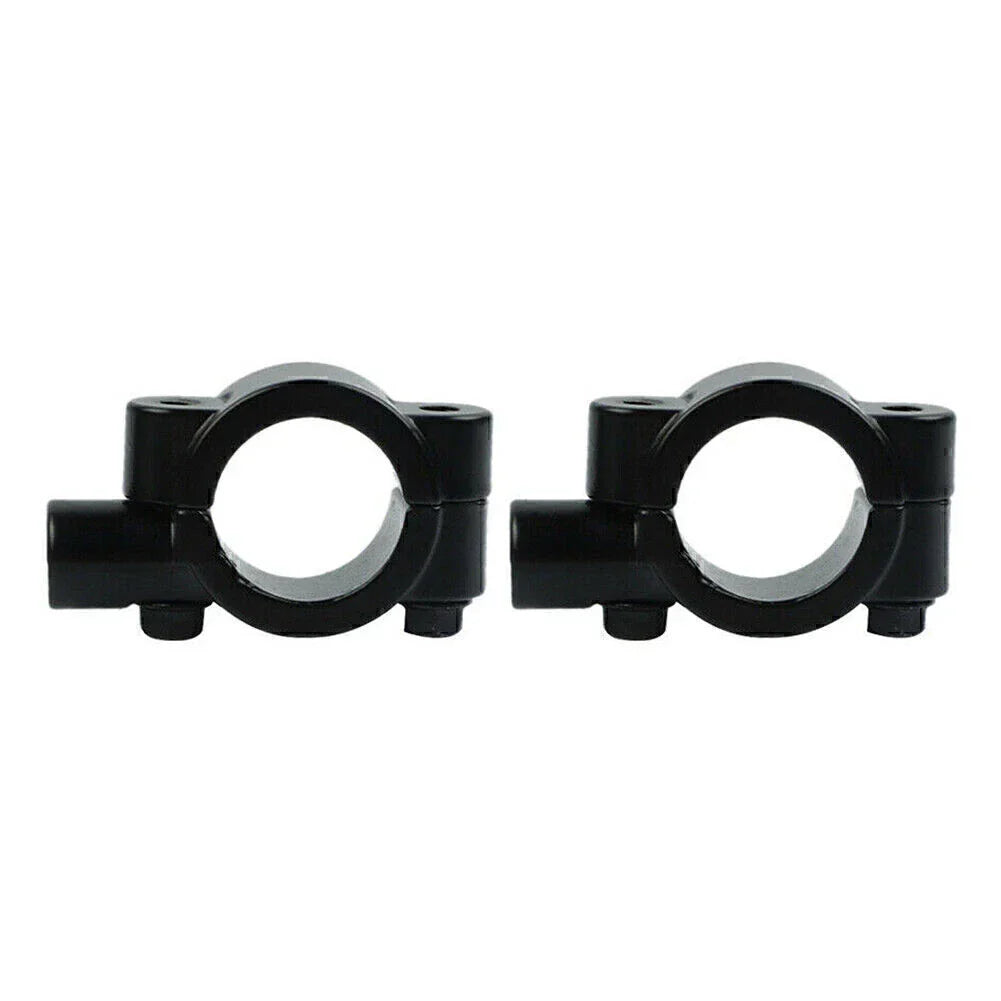 25MM M8 Black Motorcycle Handlebar Mirror Mount Holder Clamp