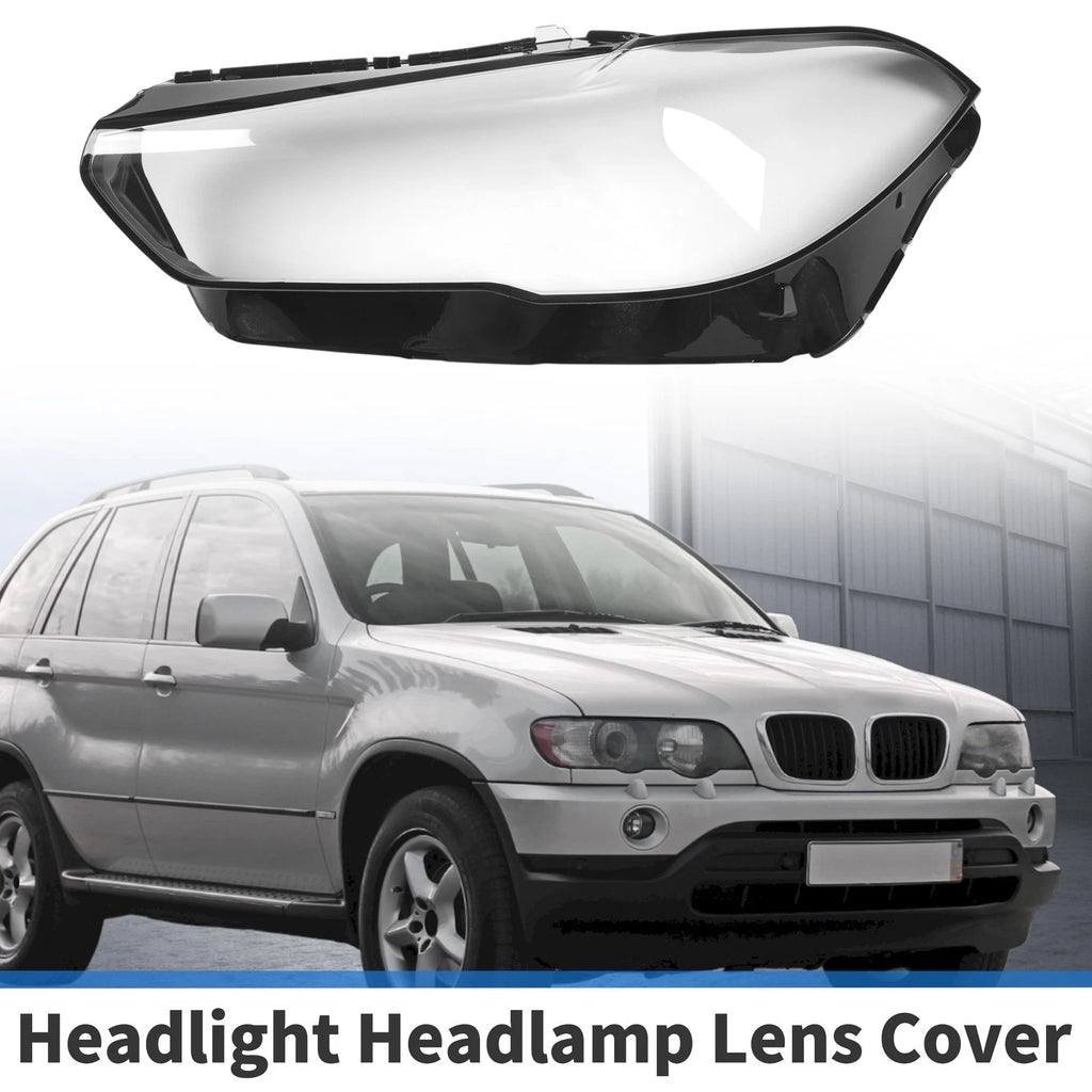 1 Pcs Headlight Lens Cover for BMW X5 G05/X6 (2019–2021) PC Clear