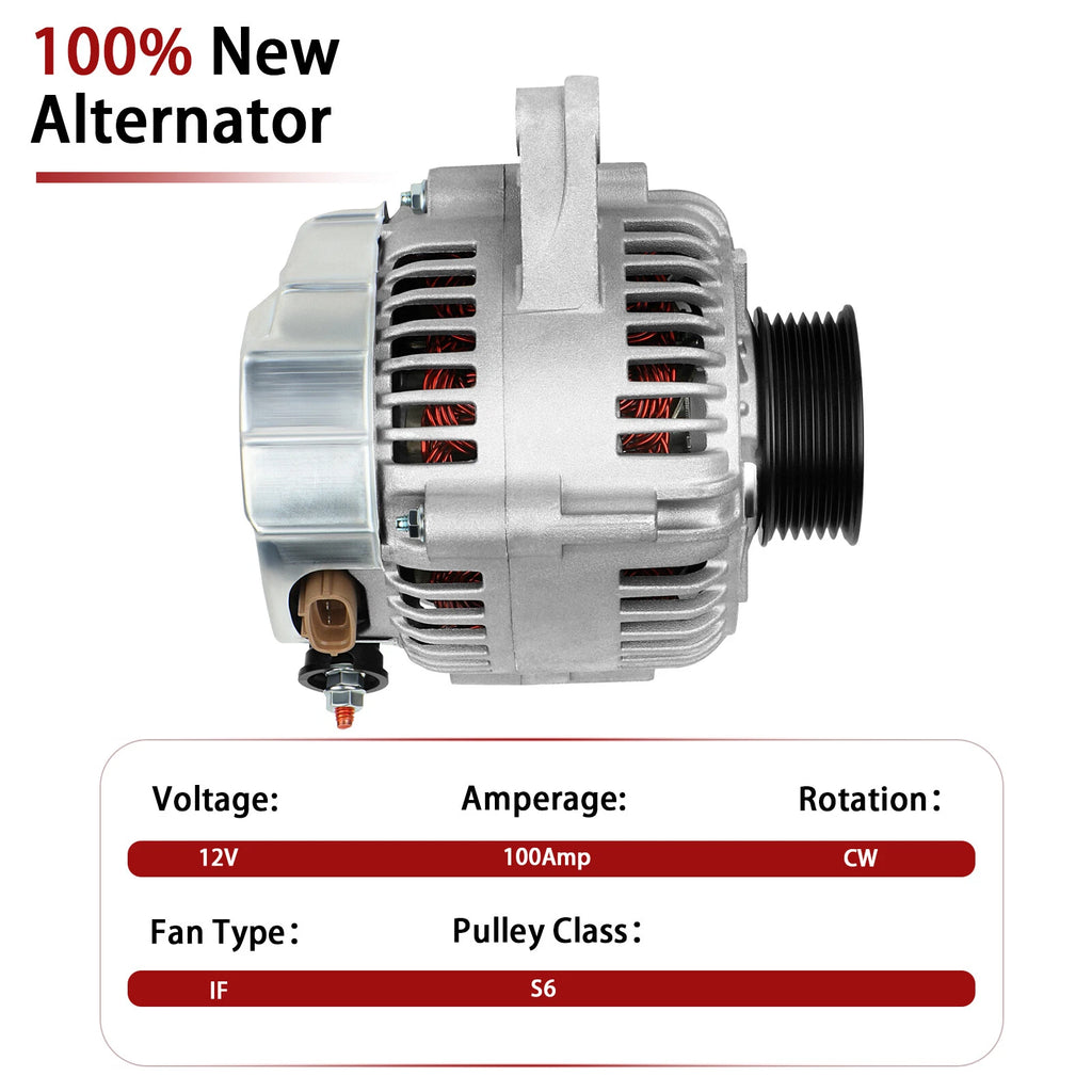 Alternator for Toyota Avalon 1998-2004 (3.0L, 100Amp)