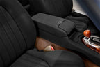 Leather Console Lid Armrest Cover for Jaguar XK XK8 XKR (1997–2006) Black