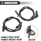 2X ABS Sensor for Mercedes-Benz CL500 (2000–2006) No. 2215400317