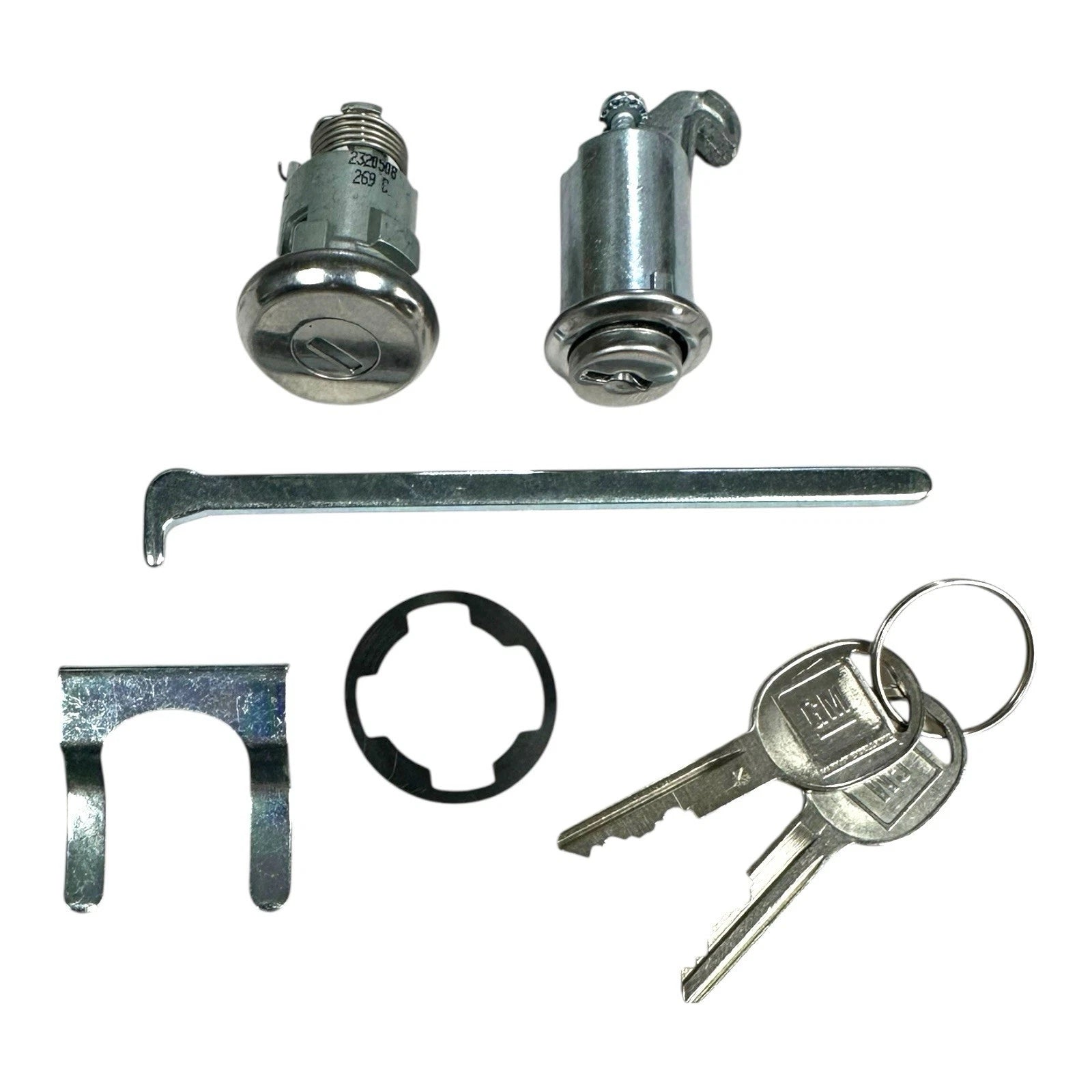 Glove Box and Trunk Lock Cylinder Replacement with Keys for Chevy II Nova (1962–1965)